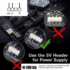 ไฟ LED แถบแสงนุ่ม <span class=keywords><strong>5V</strong></span> 3Pin <span class=keywords><strong>AURA</strong></span> <span class=keywords><strong>SYNC</strong></span> ARGB แบบ ABS  ควบคุมสีได้  พร้อมเอฟเฟกต์แสงไหล  สำหรับเคสคอมพิวเตอร์ตั้งโต๊ะ  ใช้พอร์ต USB สำหรับเล่นเกม - Product Image 4