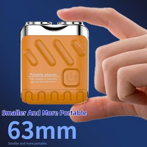 Mini rasoir électrique rotatif puissant à double lame, outil de rasage facial portable et compact, rasoir à barbe quotidien pour homme - Product Image 5