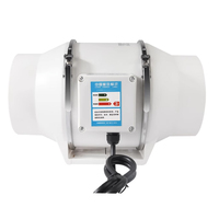 4 ''5'' 6 ''Salle de bains Cuisine Ménage Flux mixte Ventilateur en ligne pour ventilation hydroponique Ventilateur silencieux
