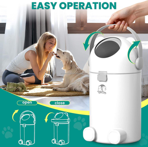 2025 bidone della spazzatura resistente agli odori per bambini con capacità di <span class=keywords><strong>ExtraLarge</strong></span> da 15L, secchio per pannolini in plastica resistente, adatto per uso domestico - Product Image 4
