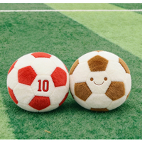 Peluche de football simulée de 25 cm, poupée anti-stress sur le thème du sport, décoration d'intérieur, cadeau de vacances, personnalisable