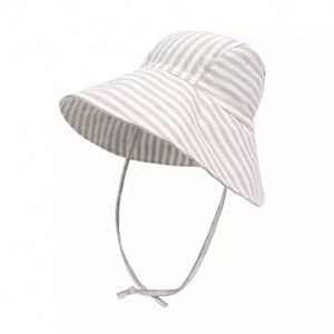 Sombrero de Sol para Bebés y Niños Pequeños, de Lino y Algodón, Transpirable, para Playa, con Ala Ancha, Tipo Bucket, Venta al Por Mayor - Product Image 3