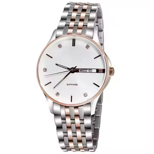 Popular Fashion Private logo Customized Stainless Steel Automatic Movement Quartz <b>Watches</b> for Women and Men - Product Image 3