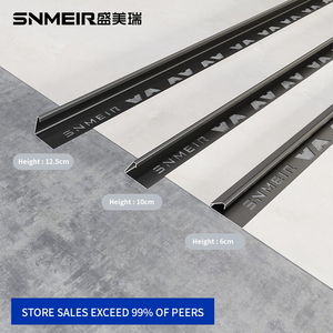 Hot bán hiện đại thép không gỉ gạch <span class=keywords><strong>TRIM</strong></span> cho văn phòng khách sạn các tòa nhà màu đen kim loại gạch cạnh góc <span class=keywords><strong>TRIM</strong></span> dễ dàng trở lại - Product Image 2