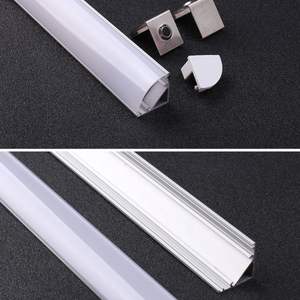 مصباح LED خاص على شكل حرف <span class=keywords><strong>V</strong></span> يوضع تحت الخزانة أنبوب ضوء LED من الأكريليك يعمل بتيار مستمر 12 فولت/24 فولت 3000-6500 كلفن - Product Image 2