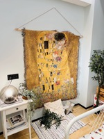 Offre Spéciale Tapisserie Fil Teint Machine Tissage Jacquard Tapisserie Vintage Logo Personnalisé Tissé Oem