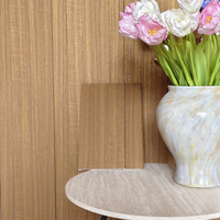 Panneau mural WPC anti-moisissure et insonorisant, panneau composite bois-plastique durable pour la décoration de la chambre à coucher et du salon