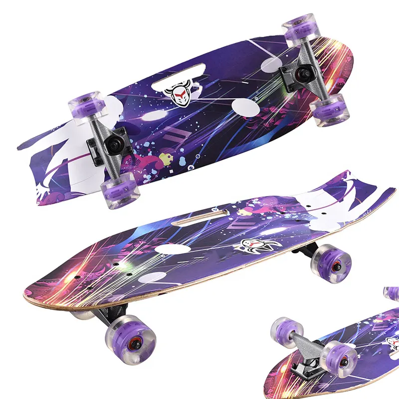 Bán buôn 7 ply Maple bằng gỗ Land Carver Surf Skate tùy chỉnh Maple Skateboard