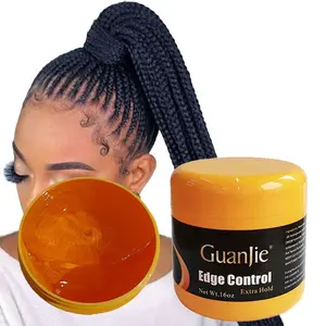 Controllo del bordo del gel per capelli all'ingrosso per tutti i capelli naturali gel per capelli extra hold nessun residuo para el cabello