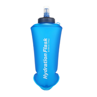 Gourde souple en TPU pliable, étanche, 500 ml, sans BPA, poche à boisson compressible pour la course à pied, la randonnée, le cyclisme, le backpacking et les activités de plein air