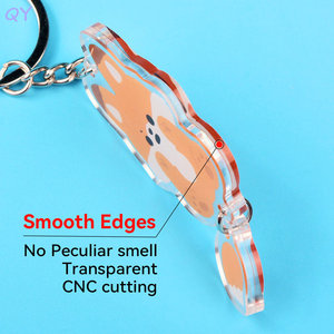 QY Anime Acrylic Keychain Cartoon Pendant Double Sided Printed <b>Key</b> <b>Ring</b> Lightweight Souvenir Gift - Product Image 4