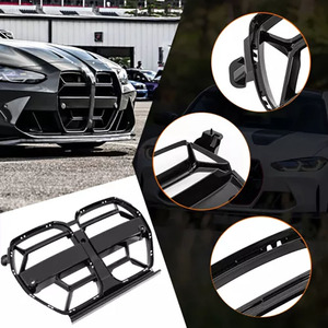 Griglia Paraurti Anteriore per BMW M3 G80 M4 G82 G83 2020-2023 Stile V/CS Ricambi <span class=keywords><strong>Auto</strong></span> Nero Lucido Effetto Carbonio - Product Image 6