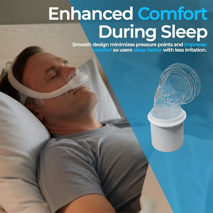 Adaptateur de tube pour masque CPAP, accessoires pour masque nasal en plastique, coude et connecteur de tube courbé pour <span class=keywords><strong>appareil</strong></span> anti-ronflement - Product Image 2