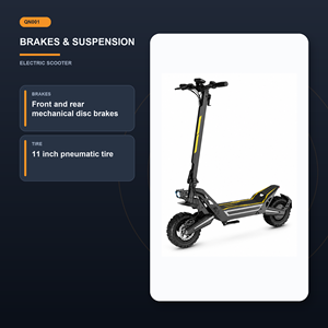 Trottinette électrique pour adultes 1200W, batterie 48V 18.2Ah, autonomie 50KM, vitesse 55KMH, pneus pneumatiques de 11 pouces, freins à disque doubles, entrepôt Europe - Product Image 5