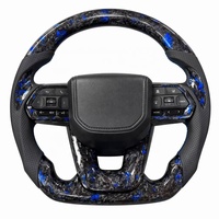 Volante Ergonómico en Forma de D de Fibra de Carbono para Toyota Land Cruiser LC300 LC200 Prado 150, Accesorios de Alto Rendimiento