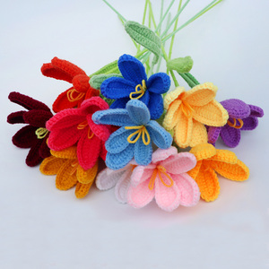 Bouquet di Fiori Colorati Fatti a Mano all'Uncinetto, Regalo Personalizzato <span class=keywords><strong>per</strong></span> <span class=keywords><strong>Lei</strong></span> - Product Image 5