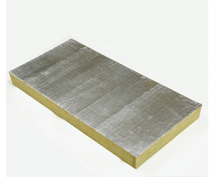 Panneau acoustique en <span class=keywords><strong>laine</strong></span> <span class=keywords><strong>de</strong></span> roche industrielle 120 kg/m3 100 mm avec revêtement en feuille d'aluminium, matériau d'isolation minérale en pierre <span class=keywords><strong>de</strong></span> basalte pour toiture et <span class=keywords><strong>mur</strong></span> - Product Image 4