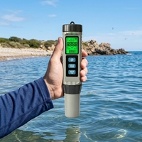 Nouveautés : Mètre de qualité de l'eau 8-en-1 étanche, haute précision (pH, TDS, EC, TEMP, ORP, S.G, CL, TEMP)