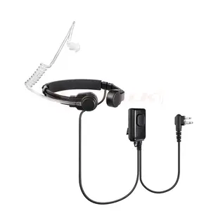 2 Way Radio push to talk earphone Throat tactical headsets