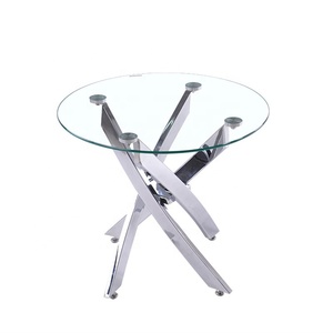 Échantillon gratuit en métal de meubles à <span class=keywords><strong>la</strong></span> maison de base <span class=keywords><strong>table</strong></span> basse ronde en verre <span class=keywords><strong>bon</strong></span> marché Z-cc1007-1 - Product Image 1