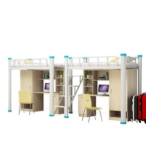Yangpinhui Dormitory <strong>Bunk</strong> <strong>Bed</strong> 2000*900*2000 Steel Wood <strong>Desk</strong> Storage Cabinet School Use - Product Image 3