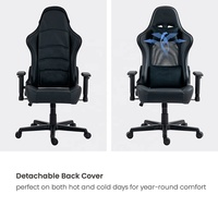 Chaise de jeu en maille confortable CH09-10 avec couverture arrière amovible Chaise d'ordinateur inclinable ergonomique