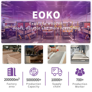 Porte intérieure coupe-<span class=keywords><strong>feu</strong></span> en bois massif EOKO, sans peinture, avec cadre, pour chambre d'hôtel, porte en bois coupe-<span class=keywords><strong>feu</strong></span> - Product Image 6