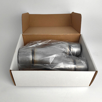 Pipa Knalpot Mobil 409 Stainless Steel Modifikasi Y Tiga H X Empat Pipa Sambungan 51 57 63 76MM