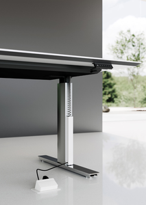 Mesa de Conferencia Comercial Moderna Convertible Eléctrica con Altura Ajustable, Escritorio de Oficina - Product Image 4