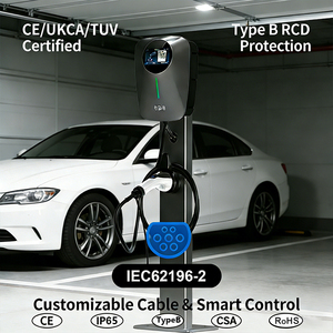 E-mingze CE Certification New Colorful Ev Wall Charger Station 7KW 11KW 22KW Fast Charger Type2 <strong>BDY</strong> for Electric Car MZEU-074 - Product Image 3