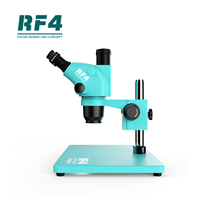 Microscopio Digital RF4 RF6565TVP, Video Electrónico Estéreo Trinocular, Lente Objetivo 6.5-65X Wf10x/22mm CPB IC, Reparación de Teléfonos Móviles