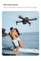 Mini-caméra volante 4K UHD 2026 E88 avec WiFi, GPS, transmission en temps réel, FPV, fonction Suivez-moi, télécommande RC, quadricoptère pour débutants, UAV