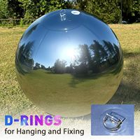Boule miroir gonflable géante, sphère réfléchissante brillante, décoration de fête, boule disco pour mariage, festival, scène extérieure