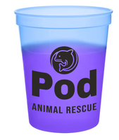 10 oz. Gobelet magique en plastique changeant de couleur pour l'orthodontie, les restaurants, les bars et les clubs
