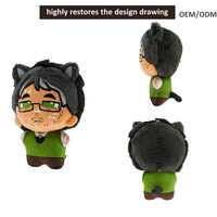 Peluche Anime Personnalisée Style Chibi 5cm 10cm, Porte-clés Personnalisé, Peluches de Taille Personnalisée avec Vêtements Imprimés, Cadeau de Collection