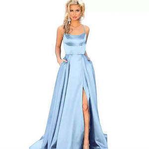 Dames Eenvoudige Stijl Veel Kleur Bretels Sexy Feest Sexy Avond Prom Dress - Product Image 3