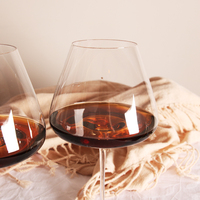 Gobelet à vin rouge moderne et élégant en cristal haute transparence pour verres à champagne, style ventre rond