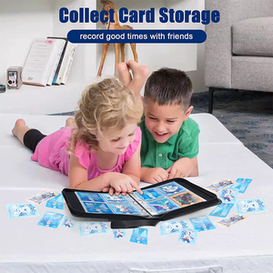 Carpeta de tarjetas de bolsillo para niños y niñas, compatible con TCG <span class=keywords><strong>Yugioh</strong></span>, juguetes de regalo, Pokeball blanco y negro, 400 - Product Image 5