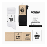 Nouvelles chaussettes de sport blanches chaudes et confortables professionnelles Équipage décontracté respirant pour la saison d'automne