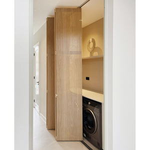 Último Diseño <span class=keywords><strong>de</strong></span> <span class=keywords><strong>Puertas</strong></span> Plegables <span class=keywords><strong>de</strong></span> Listones <span class=keywords><strong>de</strong></span> Madera Maciza para Interiores <span class=keywords><strong>de</strong></span> Casas, <span class=keywords><strong>Puertas</strong></span> <span class=keywords><strong>de</strong></span> Acordeón Deslizantes Plegables <span class=keywords><strong>de</strong></span> Madera para Lavandería - Product Image 3