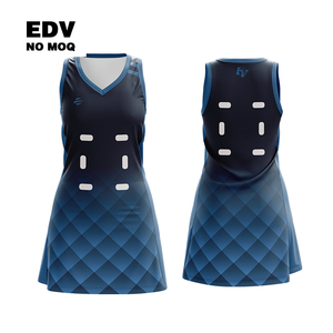 Netball Dress Uniform With Stretch Moisture Wicking Fabric With Logo Great For Kids Games Practices Kits For Netball - Product Image 5
