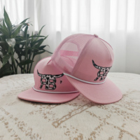 Cappello Snapback a 5 Pannelli con Logo Personalizzato, in Cotone e Rete, Visiera Piatta, Stile Hip Hop per Donne, Vendita all'Ingrosso
