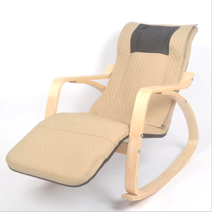 Fauteuil <span class=keywords><strong>à</strong></span> <span class=keywords><strong>bascule</strong></span> de massage en bois pour extérieur, avec chauffage de <span class=keywords><strong>siège</strong></span> <span class=keywords><strong>à</strong></span> 3 niveaux, pétrissage complet du corps, du cou et du dos, pour la relaxation <span class=keywords><strong>à</strong></span> domicile - Product Image 6