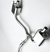Système d'échappement Catback en acier inoxydable DZ poli miroir pour Mercedes-Benz C200/C250/C300 W206 2.0T avec garantie de 3 ans