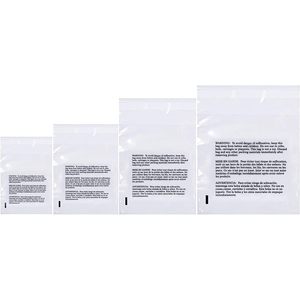 Bolsas de Polietileno Transparentes con Advertencia de Asfixia, Paquete Combinado Pequeño de 400 Unidades, Bolsas Desechables OPP de 4x6, 5x7, 6x9, 8x10 - Product Image 1
