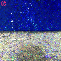 Tissu à paillettes double face, vente en gros, textile pour robe de mariée, maille paillettes rouges, tissu à filet perlé, vente en gros