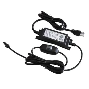 Adaptateur de bureau étanche à la pluie IP67 12v 3a ac dc alimentation 36W pour une utilisation en extérieur