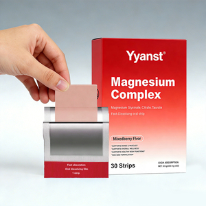 Tiras Orales de Magnesio de Disolución Rápida para un Sueño Profundo y Reparador, para Adultos, con Soporte OEM/ODM, Muestra Gratuita, Suplemento Dietético - Product Image 1
