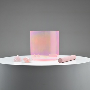 Cuenco de Cuarzo Transparente de Color Cósmico, Cuenco de Cristal para Cantar, Cuencos de Cristal Alquímicos, Sanación Espiritual - Product Image 2