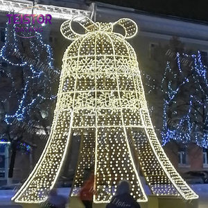 Lumière LED à motif cloche de Noël pour la décoration extérieure des fêtes, des parcs et des aménagements paysagers commerciaux - Product Image 5